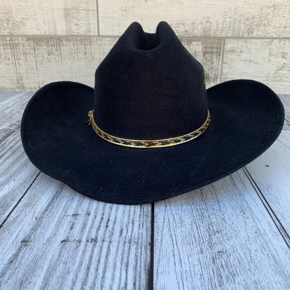 Vintage Pigalle Black Felt Cowboy Hat - Picture 5 of 15
